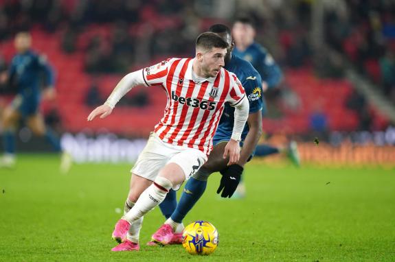 We Are Sunderland: Lynden Gooch in action for Stoke City. We Are Sunderland: Lynden Gooch in action for Stoke City.