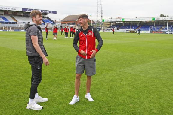 We Are Sunderland: Ellis Taylor with former Hartlepool United team-mate Tom Crawford in pre-season We Are Sunderland: Ellis Taylor with former Hartlepool United team-mate Tom Crawford in pre-season