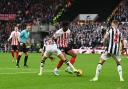 Aji Alese in action for Sunderland vs Newcastle United earlier this season.