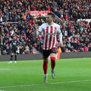 Dan Neil celebrates after scoring Sunderland's second goal in the 2-1 win over West Brom.