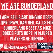 We Are Sunderland morning briefing on Monday, 18 March.