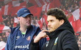 Sunderland interim head coach Mike Dodds and Sheffield Wednesday boss Danny Rohl